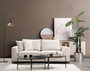 Atelier Del Sofa Sofá 2 Plazas Beige 201x102x84 cm Tapizado Poliéster